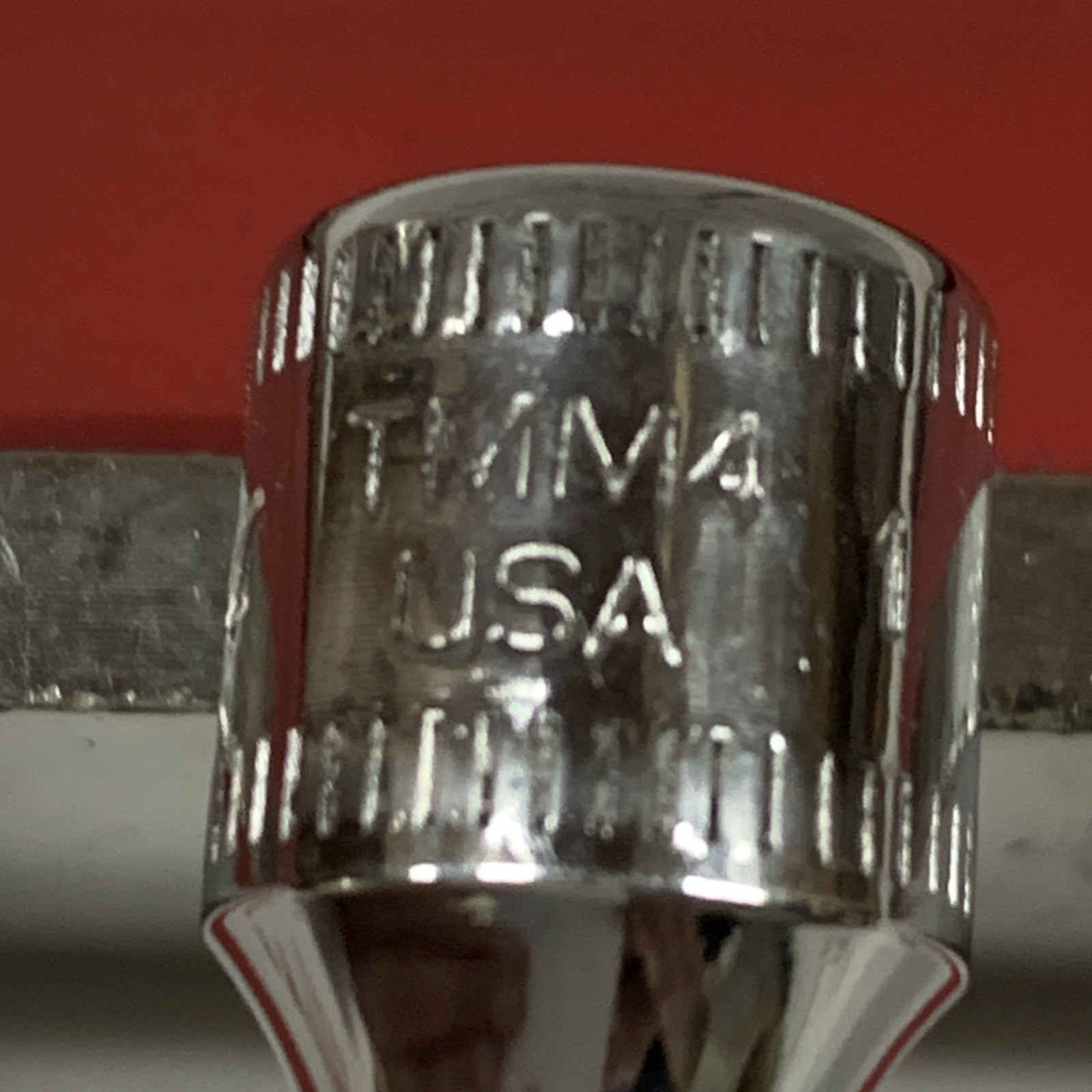 Snap On Tools TMM4 USA 1/4″ Drive 4mm METRIC 6pt Shallow Chrome Socket NEW