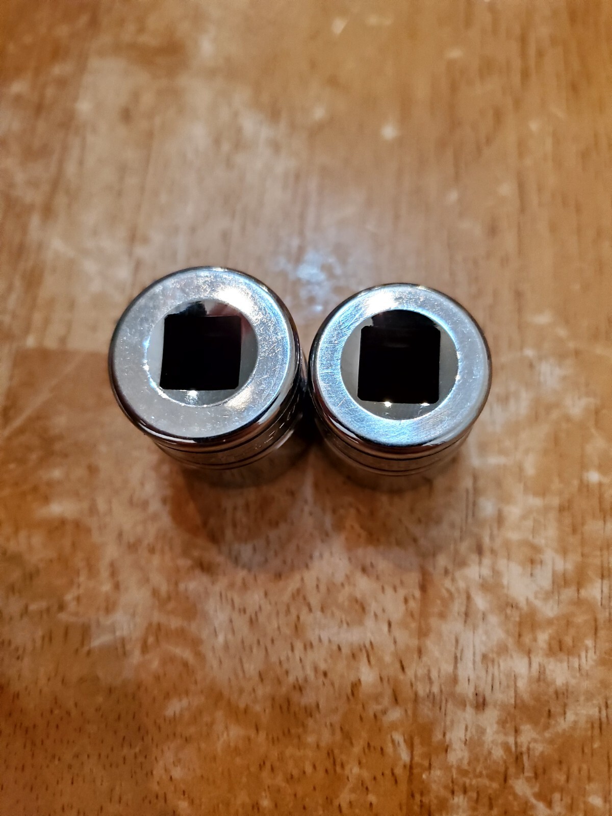Snap On 3/8″ Drive 11/16″ 3/4″ 6PT SAE Shallow Chrome Sockets Lot Of 2