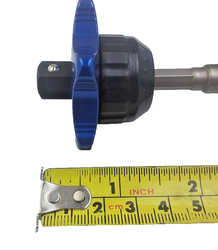 1-PC 3/8″ DR. Square Head and 1/4″ Hex Screwdriver Bit Mechanic Palm Ratchet