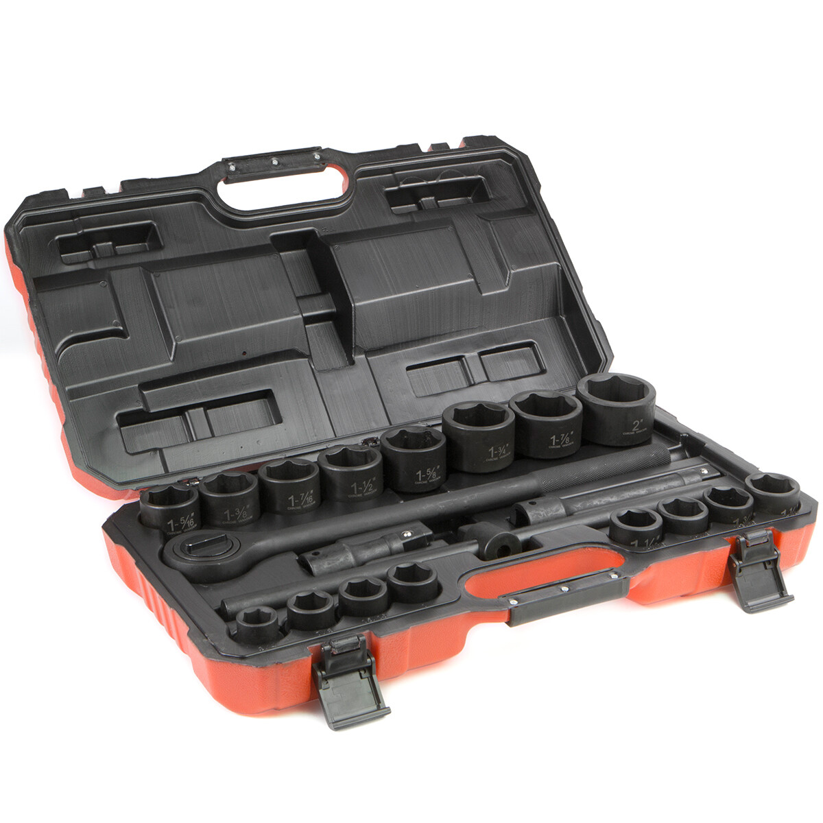 Stark USA 21PC 3/4 DR Inch Drive Tool Black Impact Ratchet Socket Set Standard