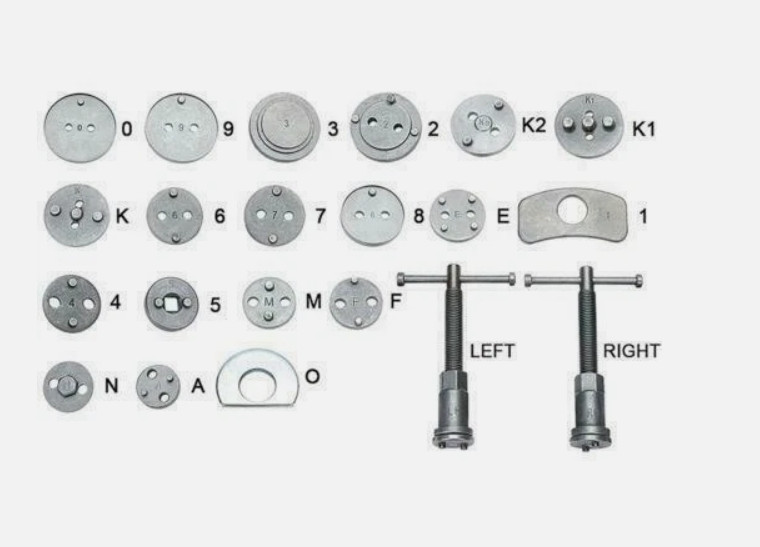 USA Heavy Duty Disc Brake Caliper Tool Set & Wind Back Kit CAR DISC TOOL 22PCS