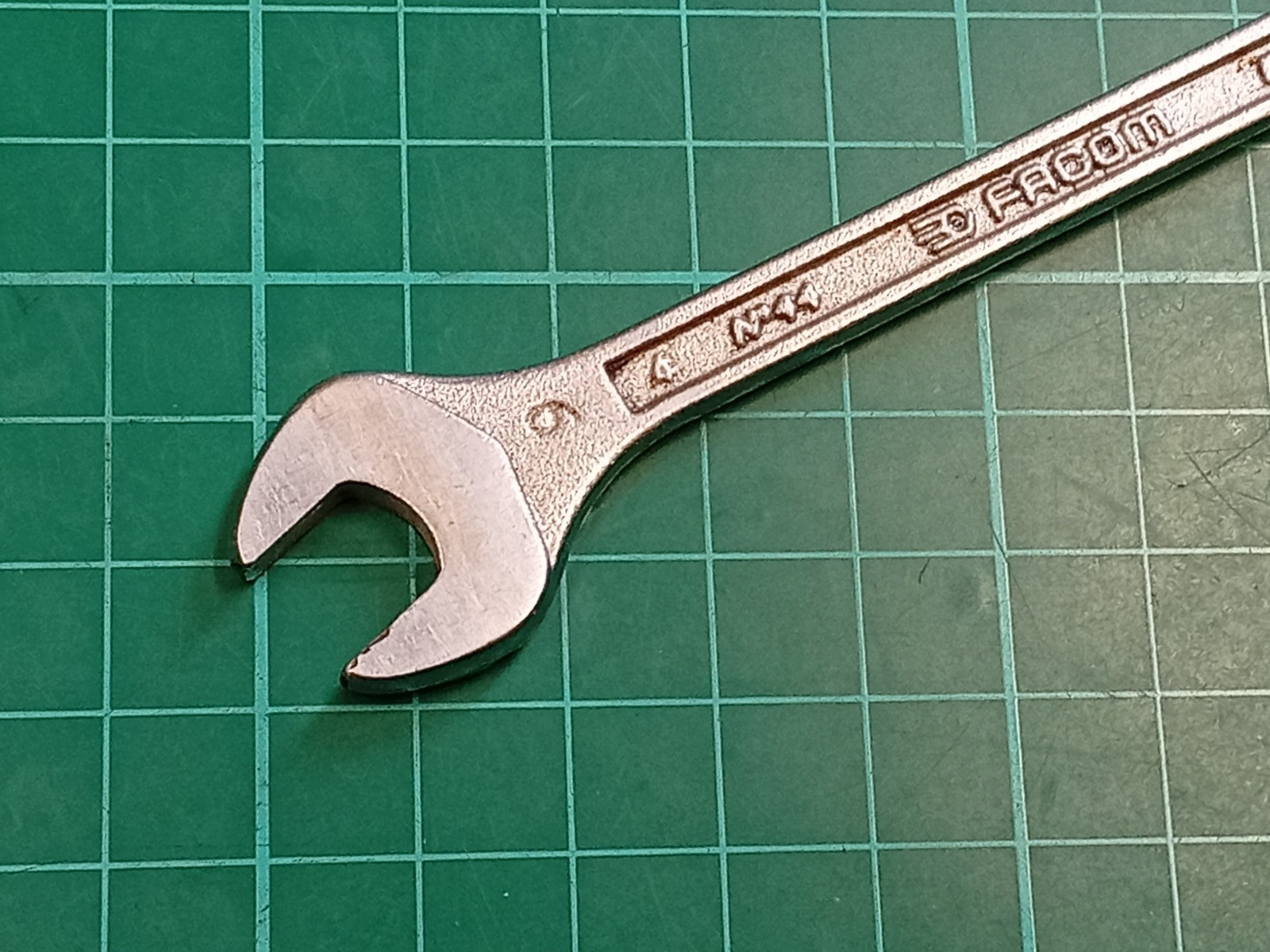 Facom No44, 7mm x 9mm, Vanachrome Super S, Open Ended Spanner, Made In France
