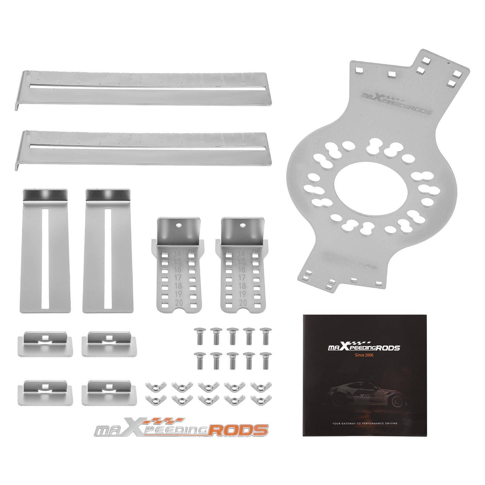 6-Lug Wheel Bolt Pattern Fitment Tool Steel 6×4.5 6×5 6×5.5 Universal Fit