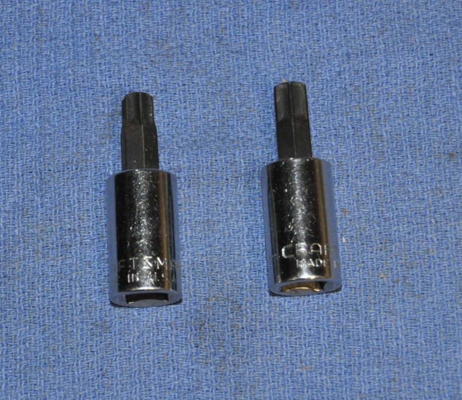 2 Craftsman 3/8″ drive torx sockets T-45 & T-50 Made in USA