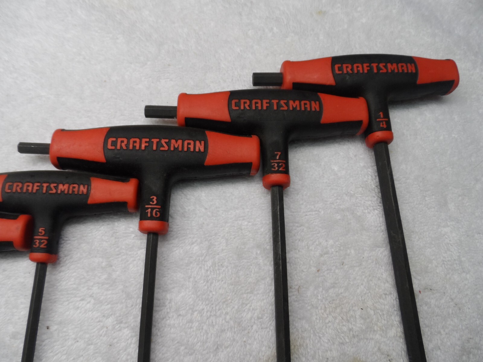 Craftsman SAE T-Through Handle Ball End Hex Key Allen Set, USA PN 46383 (loose)