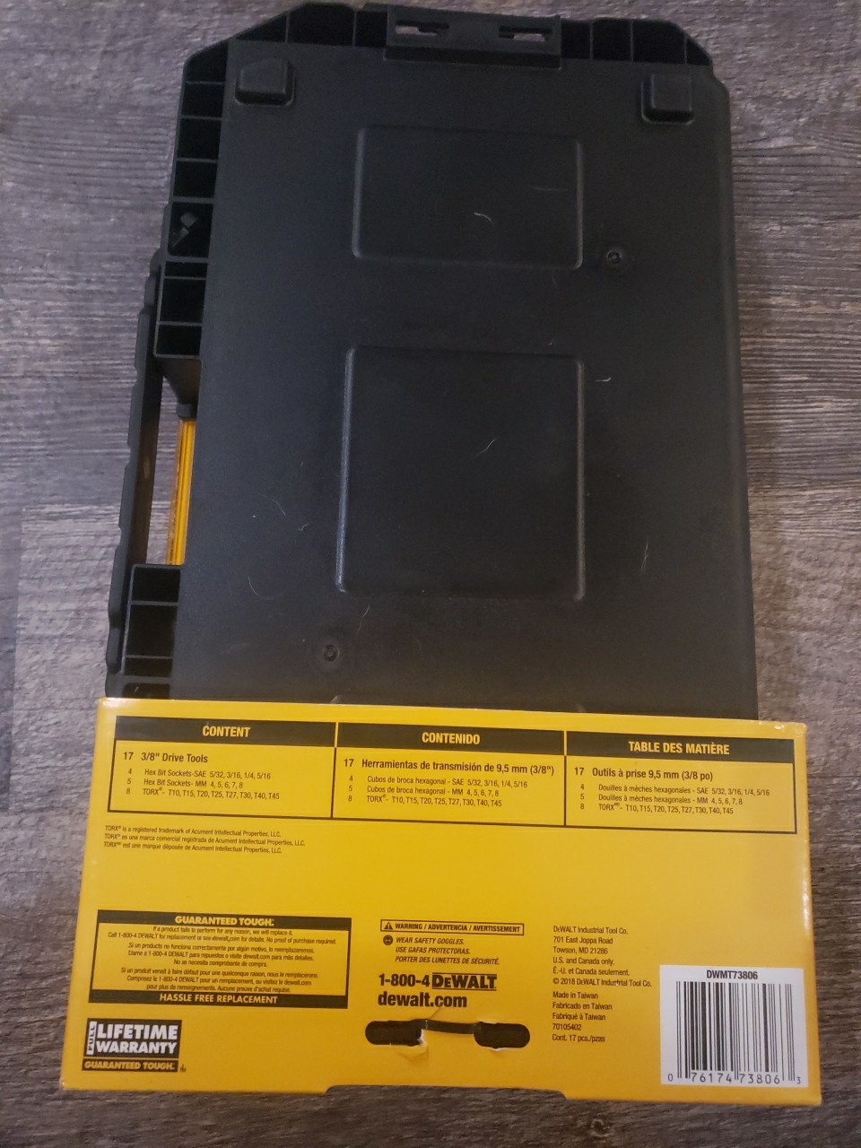 DEWALT 3/8″ Drive Bit Socket Set with Case (17-Piece) WMT73806 NEW in Case
