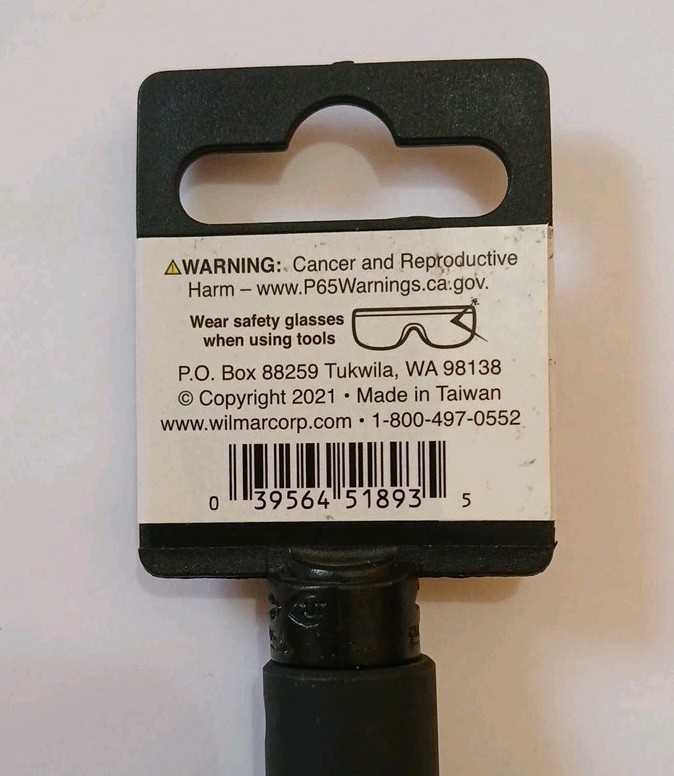Performance Tool Socket M893 3/8 Inch Drive; 7/16 Inch; Standard; Impact Socket