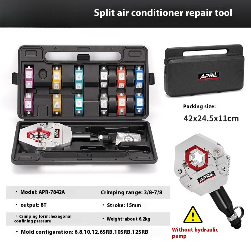 Car Air-Conditioning Pipe Pressing Machine Manual Hydraulic Hose Crimping Tool