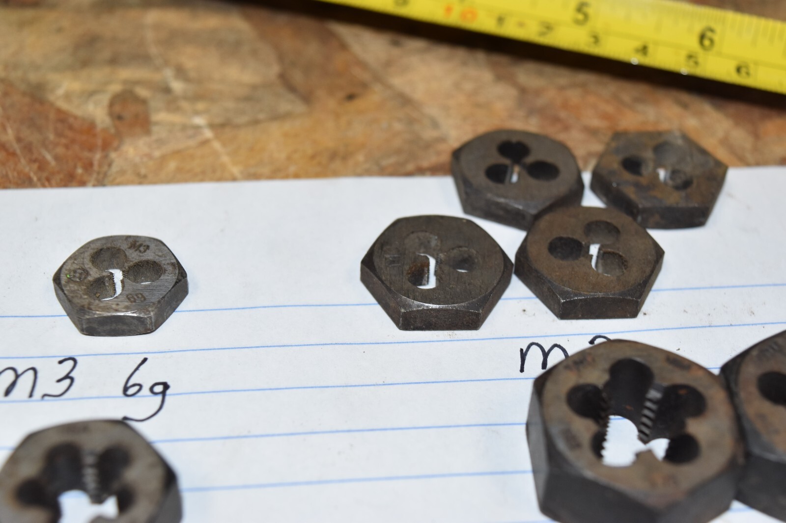 10 PC LOT METRIC RETHREADING DIE M24 M30 M16X1.5 M12X1.75 M3-6G M3 FREE SHIPPING