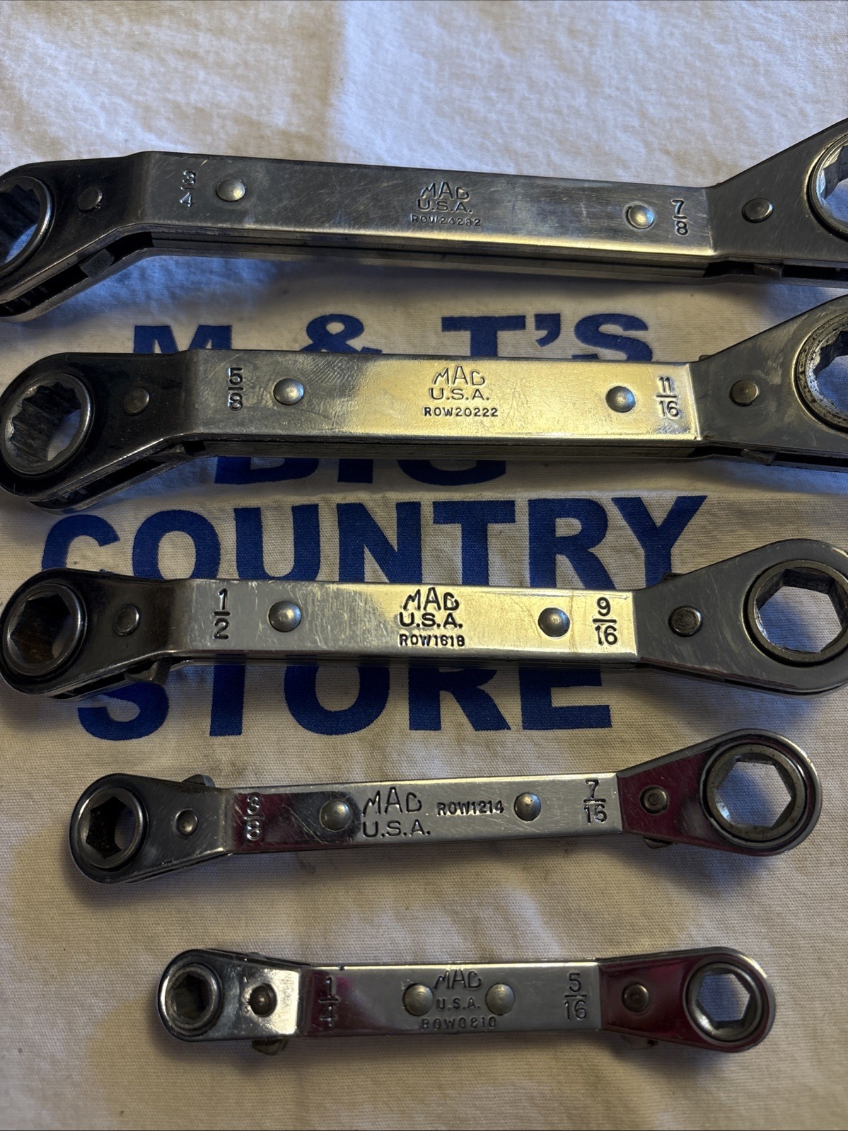 Mac Tools USA 5pc SAE Offset Ratcheting Box Wrench Set 1/4″ – 7/8″