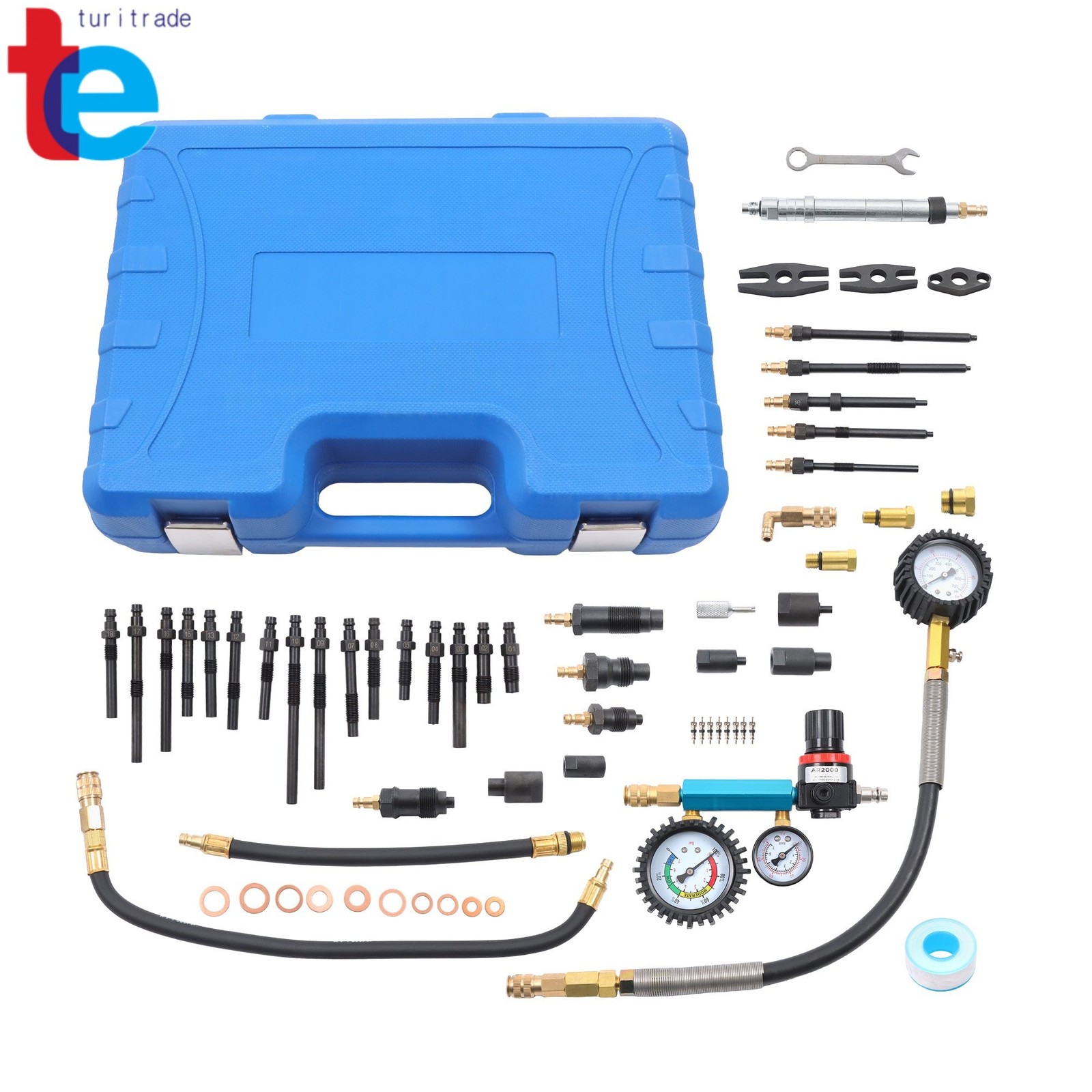 46Pc Diesel Petrol Engine Cylinder Compression Leak Down Tester Leak Diagnostic