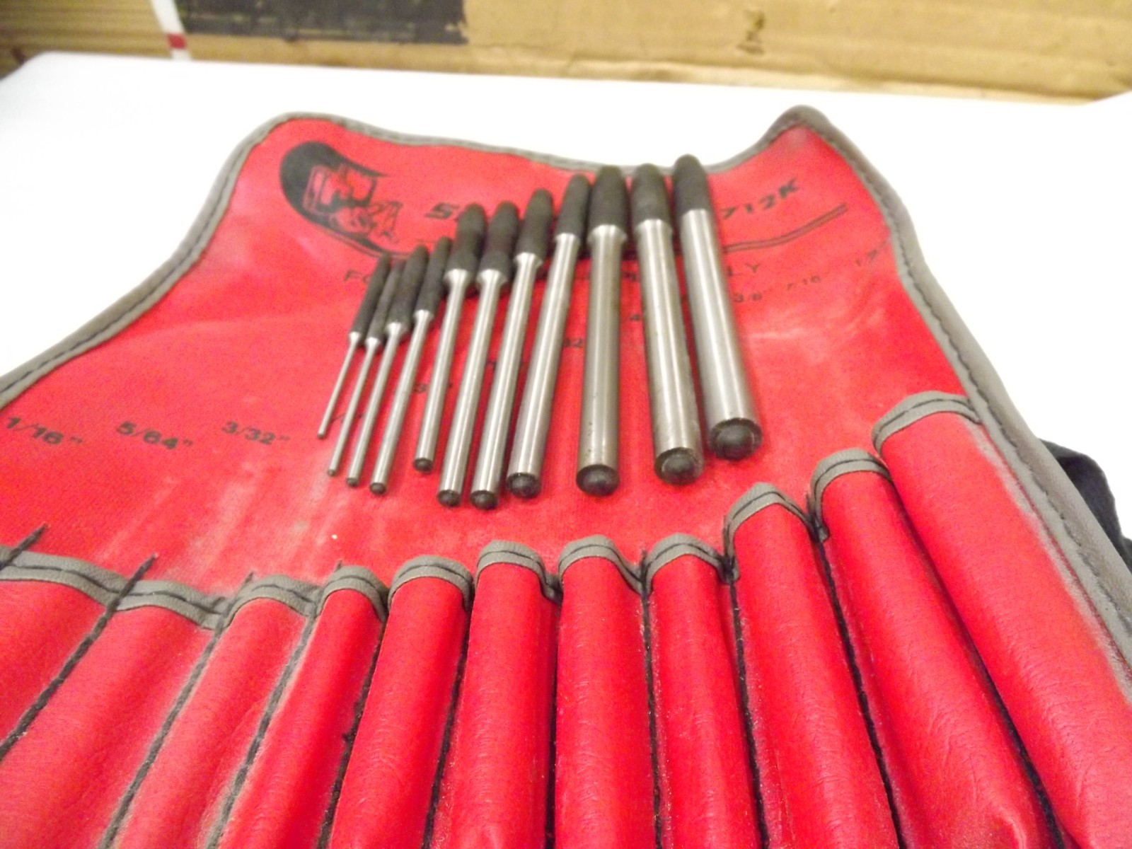 Snap On Roll Pin Punch Set in Original Pouch PPR712K