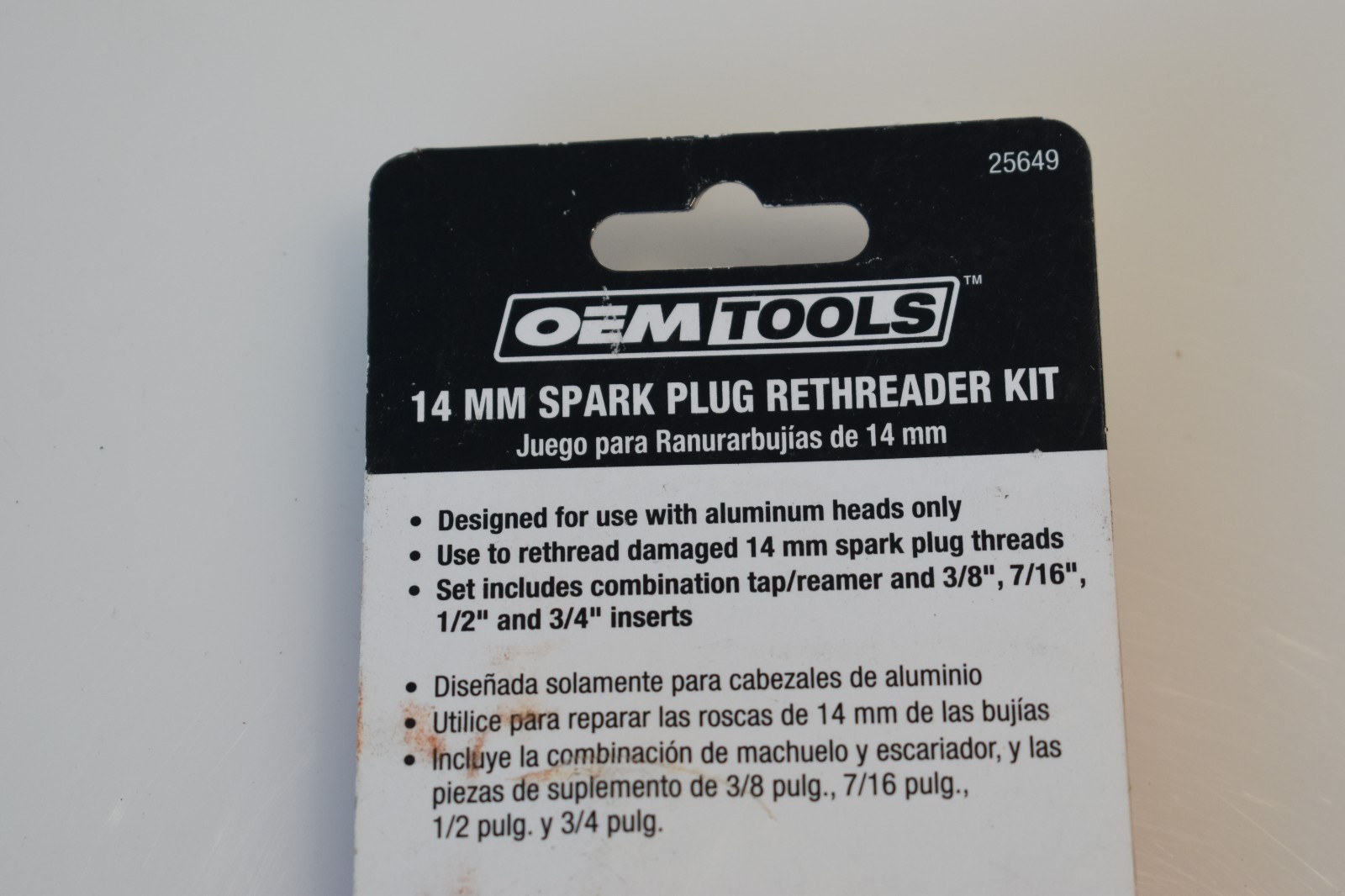 OEM Tools 25649 14mm Spark Plug Rethreader Kit New in Package