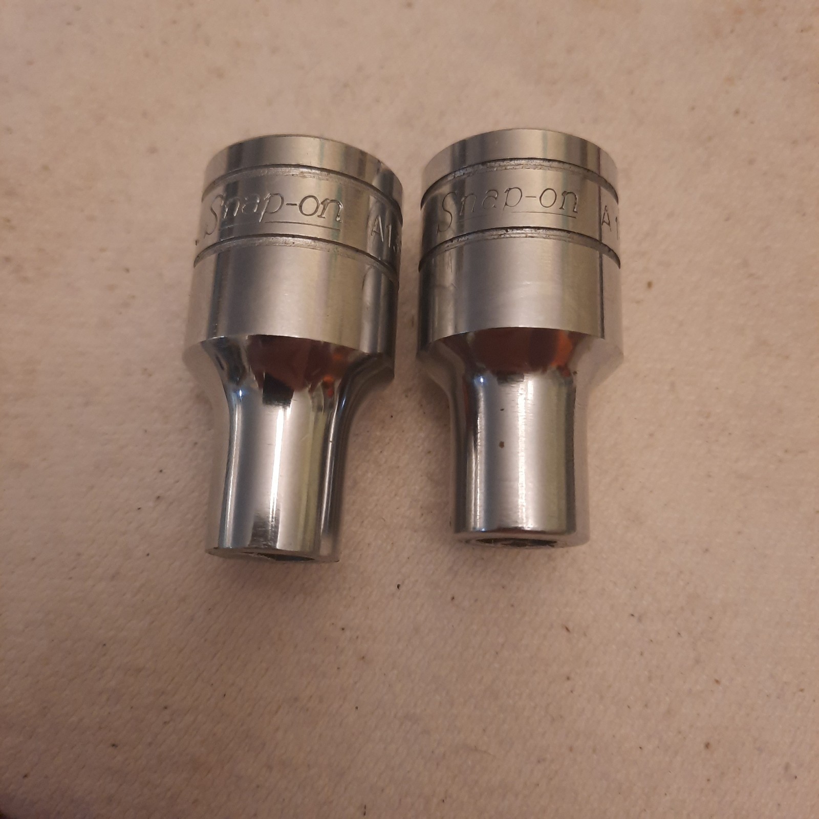 Snap-On Tools A135 A136 Shock Absorber 2 Pc Sockets 1/2 Dr. USA.