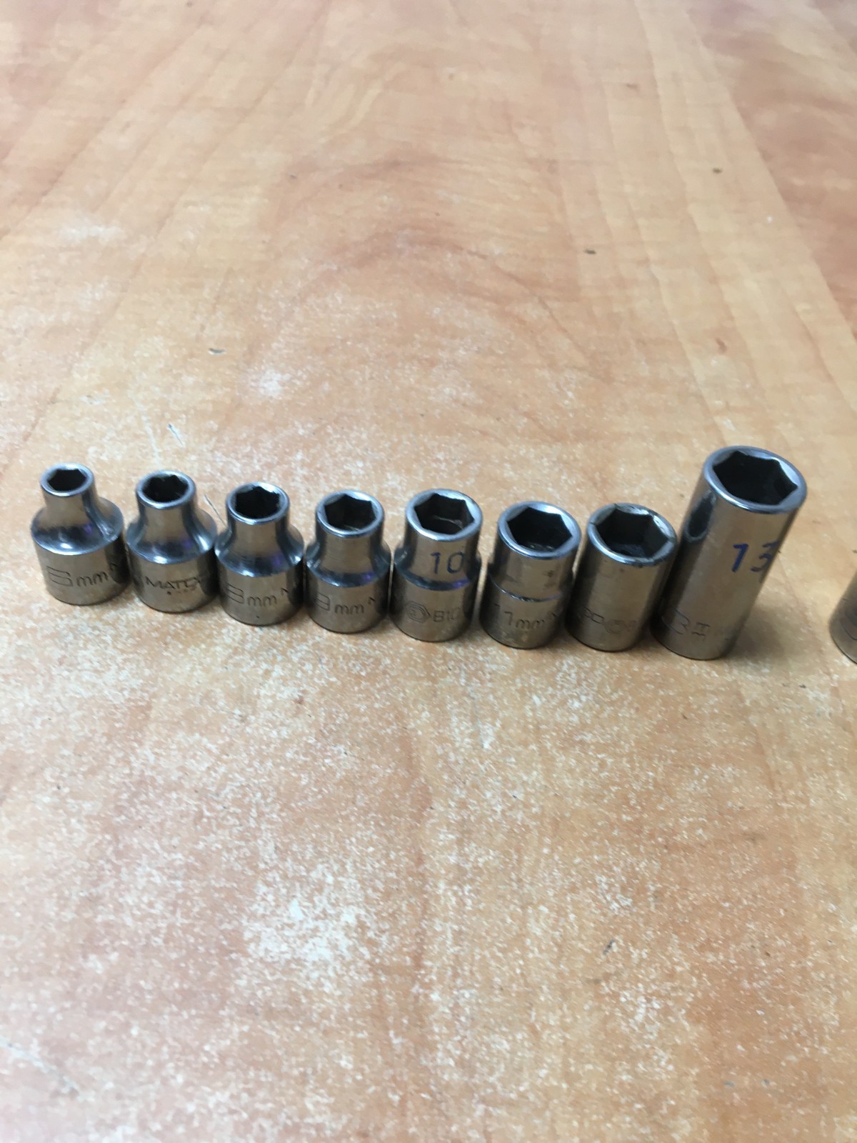 MATCO /MAC Tools 3/8″ Drive Metric 6 Pt 14pc Socket Set 6mm to 22mm