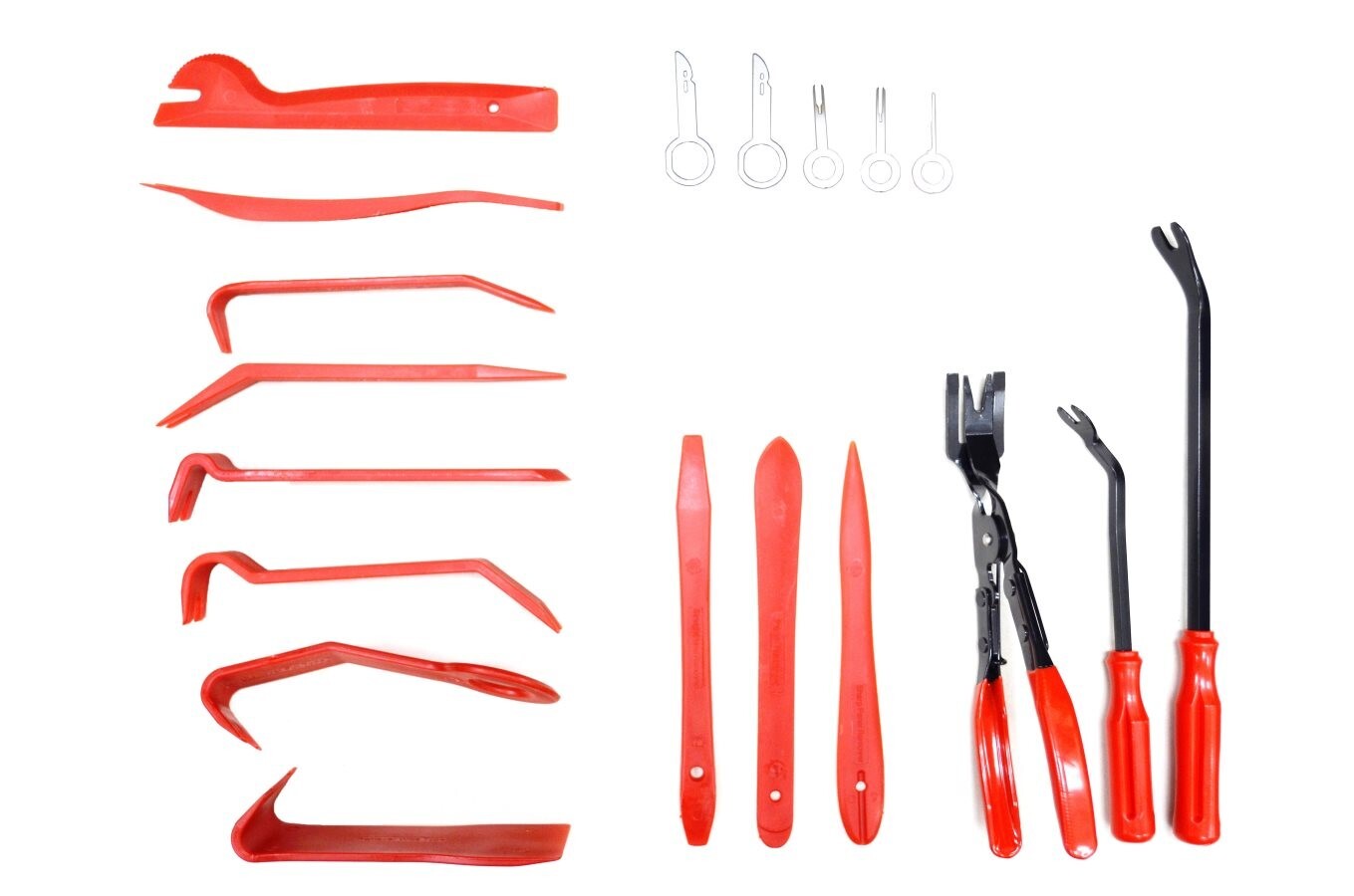 19pcs Trim Removal Tool Set Hand Tools Pry Bar Panel Door Interior Clip Kit