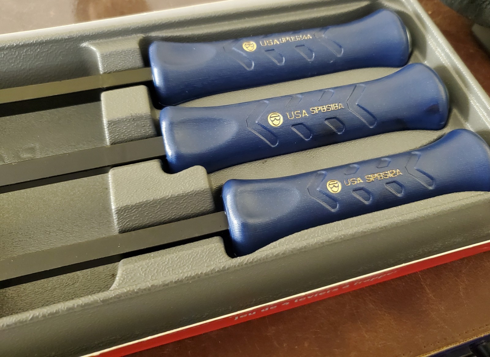 Snap-on 4Pc Metallic Blue Striking Prybar Set SPBS704AMB