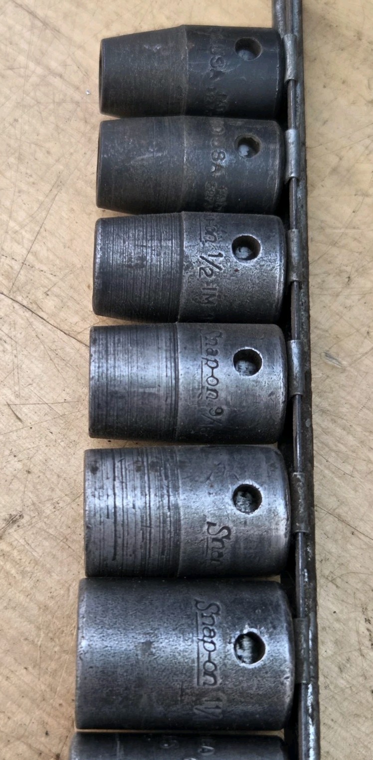 Snap On 311IMYA -1/2″ Drive 11 Pc SAE Shallow 6 Pt Impact Socket Set (3/8″ – 1″)