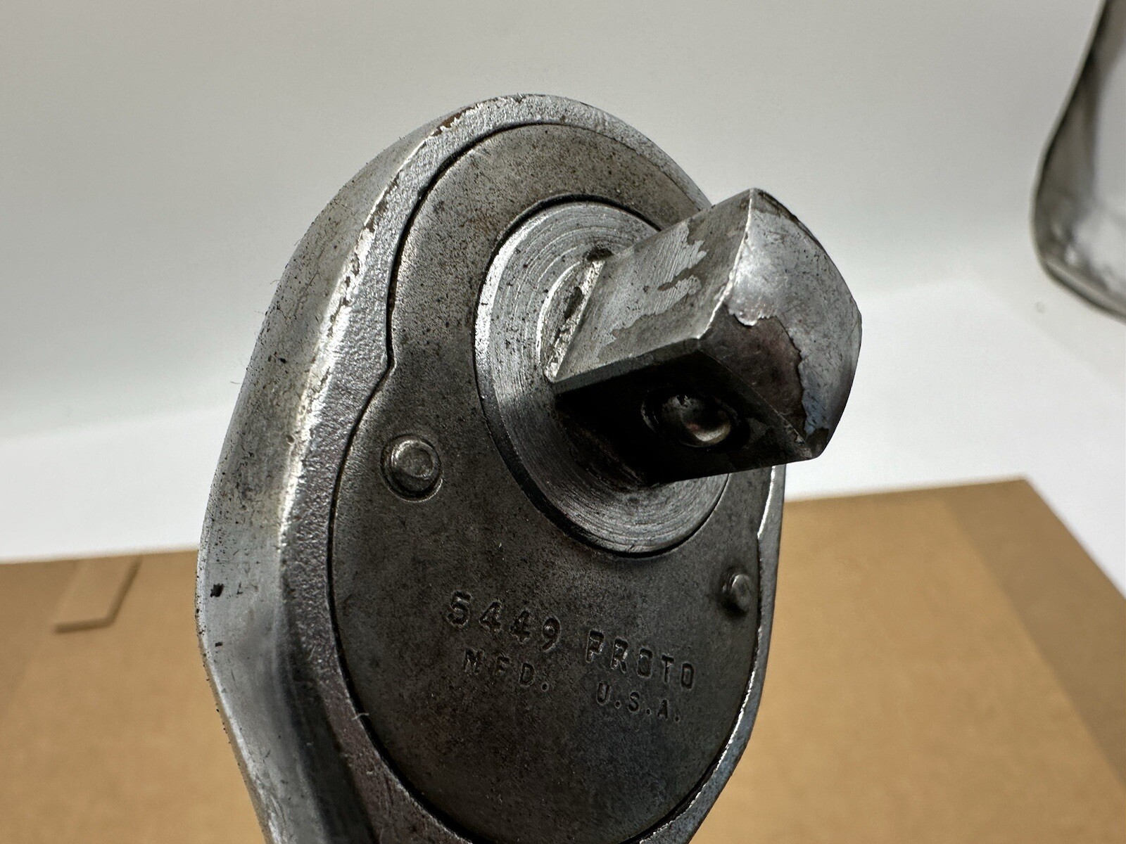 Vintage Proto 1/2″ Drive 10″ Long Pear Head Ratchet 5449 LOS ANGELES USA.