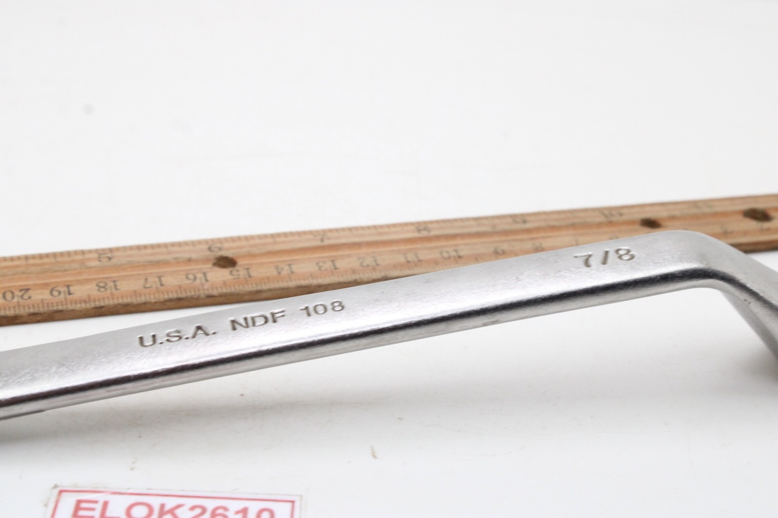 Napa Tools NDF 108 7/8″ x 3/4″ 12 Point SAE Offset Box-End Wrench 11.5″ USA