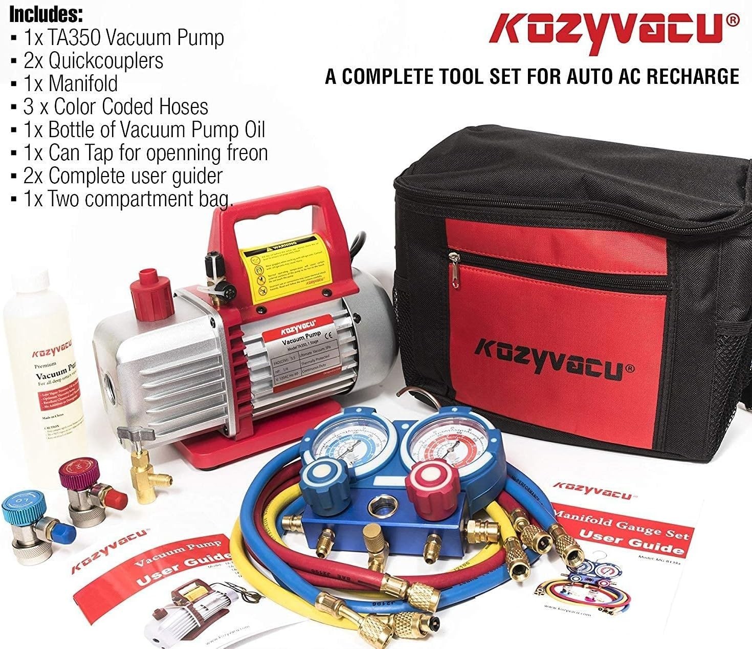 Long-Lasting Auto AC Repair Kit with Complete Accessories