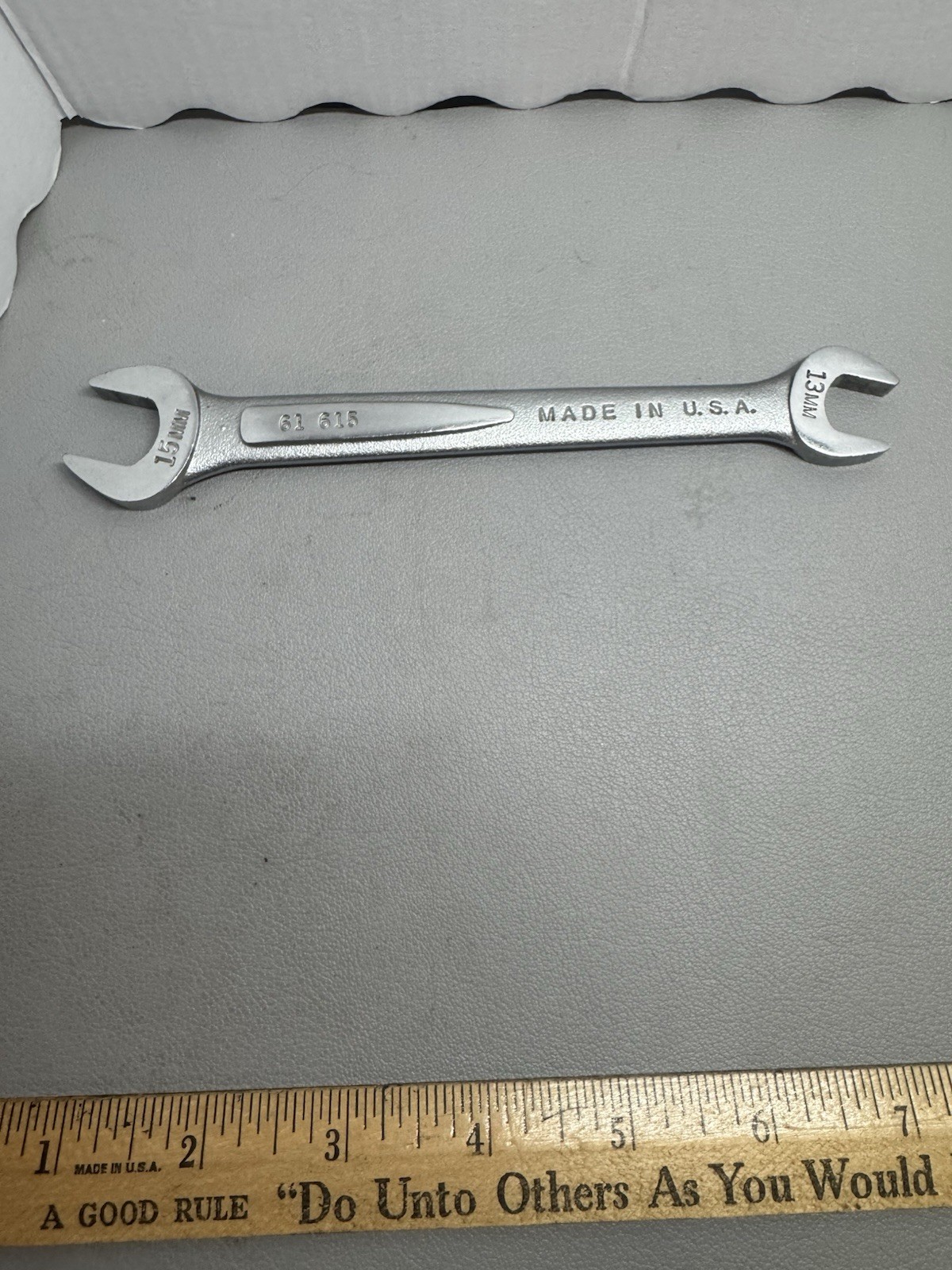 Easco 13mm X 15mm Open End Wrench 61 615 USA 61615