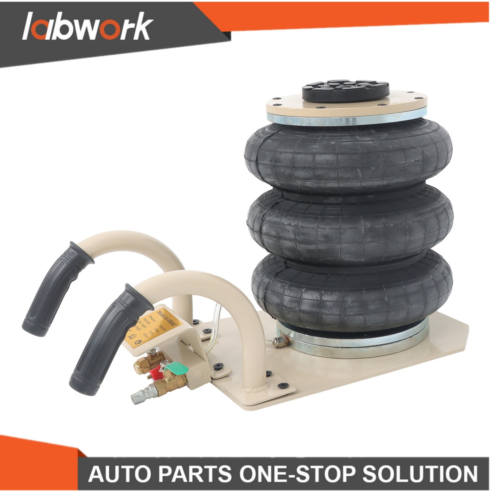 Labwork Triple Bag Air Jack 3 Ton 6600lb 17.7″ for Car SUV Lifting