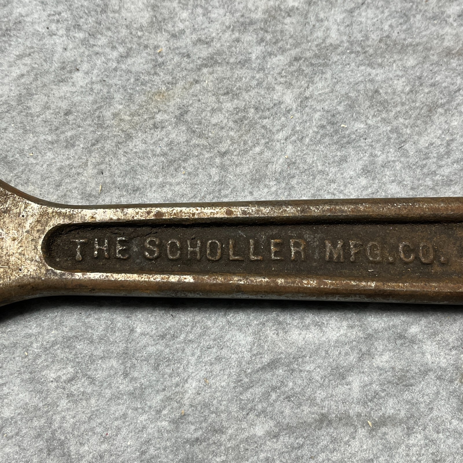 Vintage Scholler Wrench Adjustable Brown 10″ USA Buffalo – For Parts – No Adjust