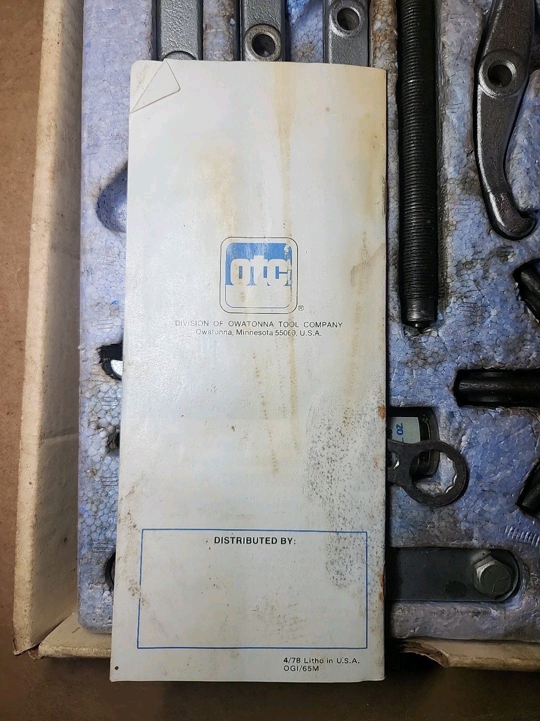 OTC PA-5 5Ton Multi Style Puller Set Complete USA Vintage Quality.