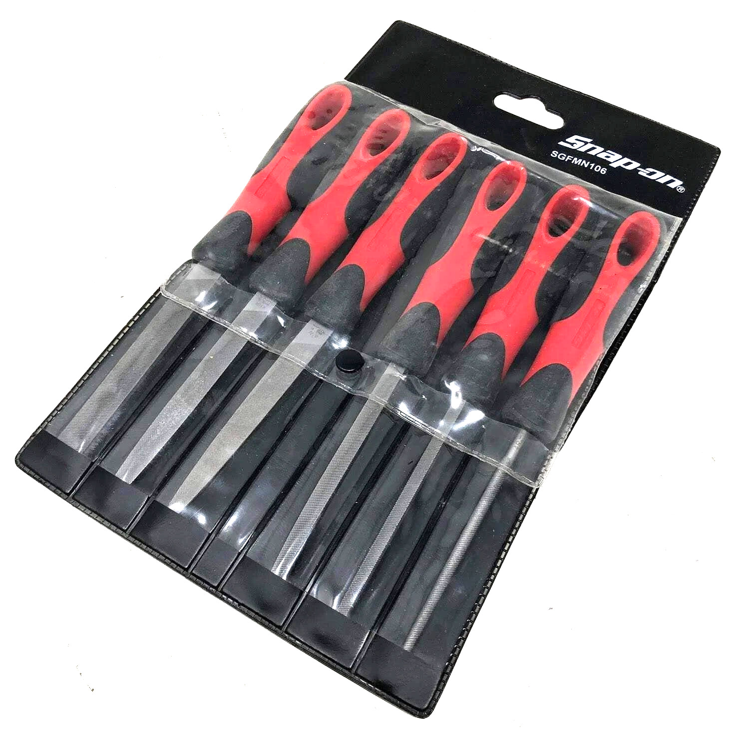 New Snap-on™ SGFMN106 RED 6-piece Soft Grip Handle Miniature File Set