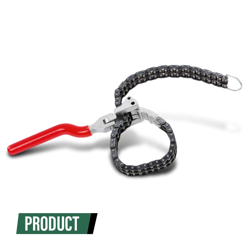 Chain Type Oil Filter Wrench Spanner 13.8in Chain Wrench Oil Filter Removal Tool