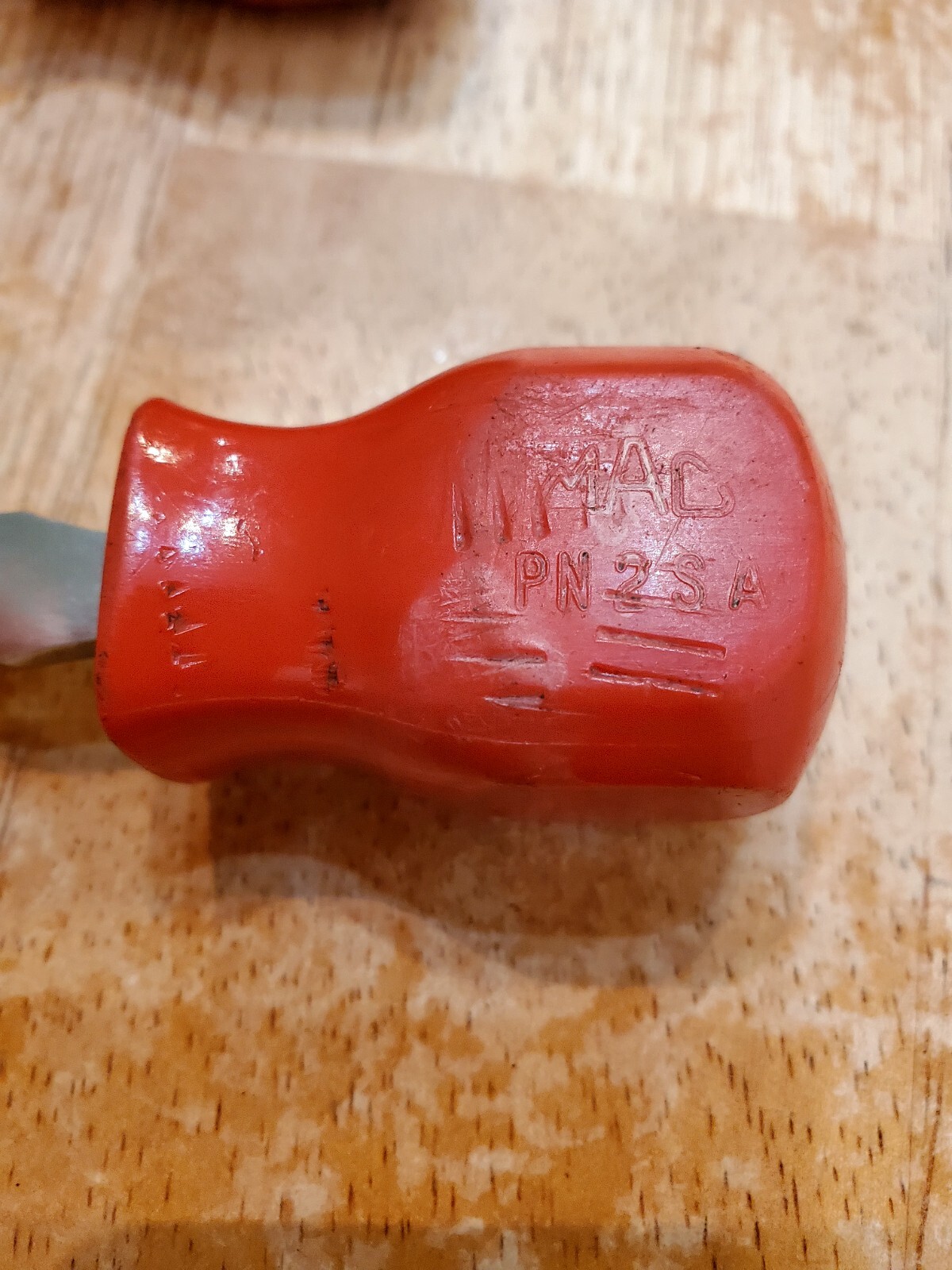 Mac Tools #2 Phillips Flat Head Midget Screwdrivers Red Hard Handle Lot Of 2