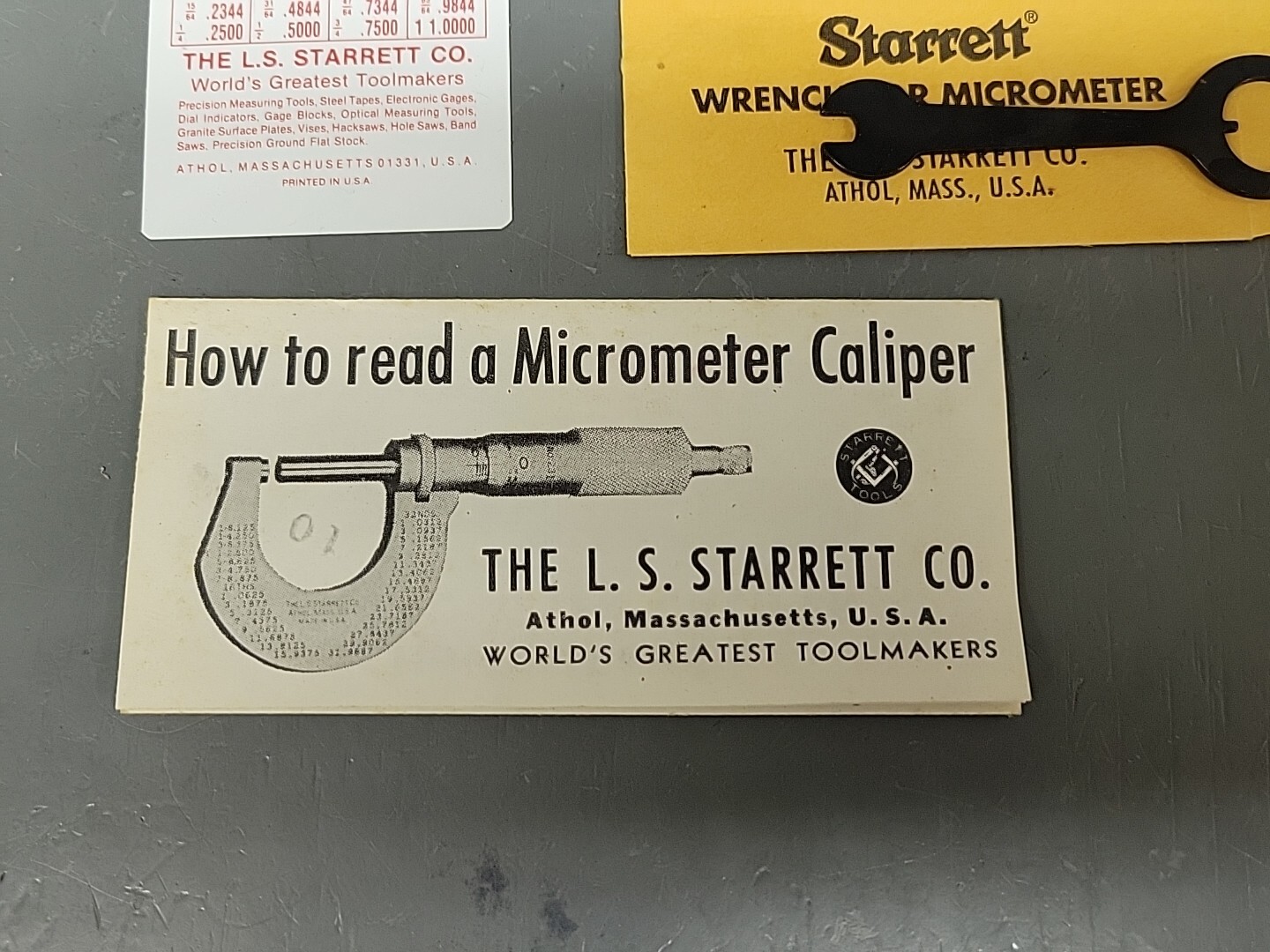 Starrett 436RL 1″ Micrometer Caliper With Ratchet Stop w/Lock Nut NEW OLD STOCK
