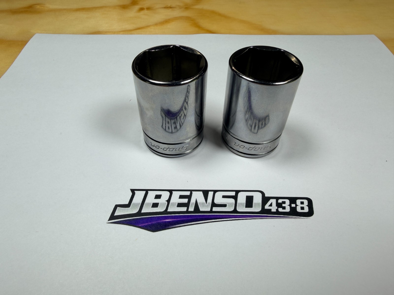 Snap-On Tools NEW 2pc 3/8″ Drive SAE 6pt Semi-Deep Add-On Sockets FSS301 FSS321