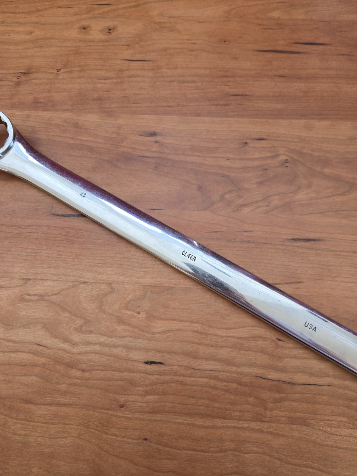 MAC TOOLS CL46R Extra long Chrome Polish Jumbo Combination Wrench, 1-7/16″