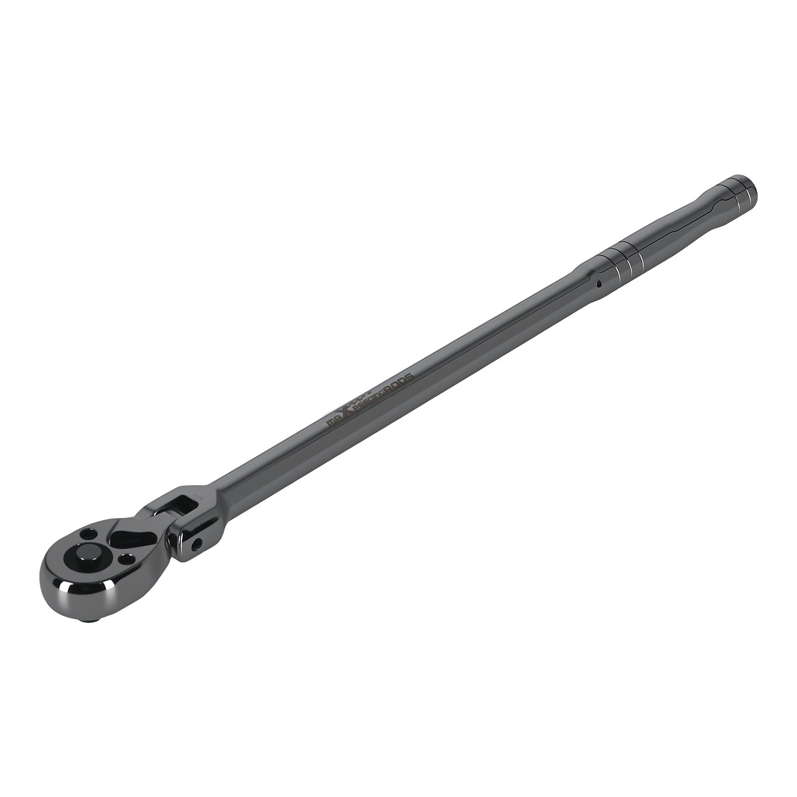 1/4in Drive Flexible Ratchet 72-Tooth Quick-Release 12in Long Handle Chrome