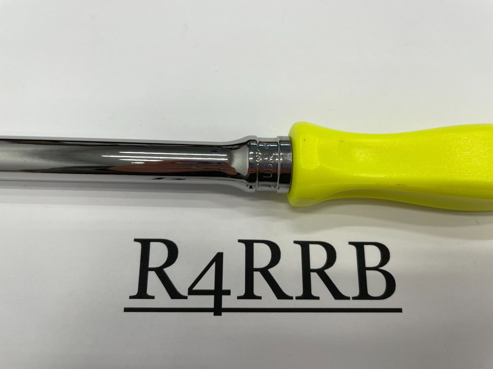 Snap-on Tools NEW HI-VIZ 3/8″ Drive Hard Grip Extra-Long Fixed Ratchet FHLLD80HV