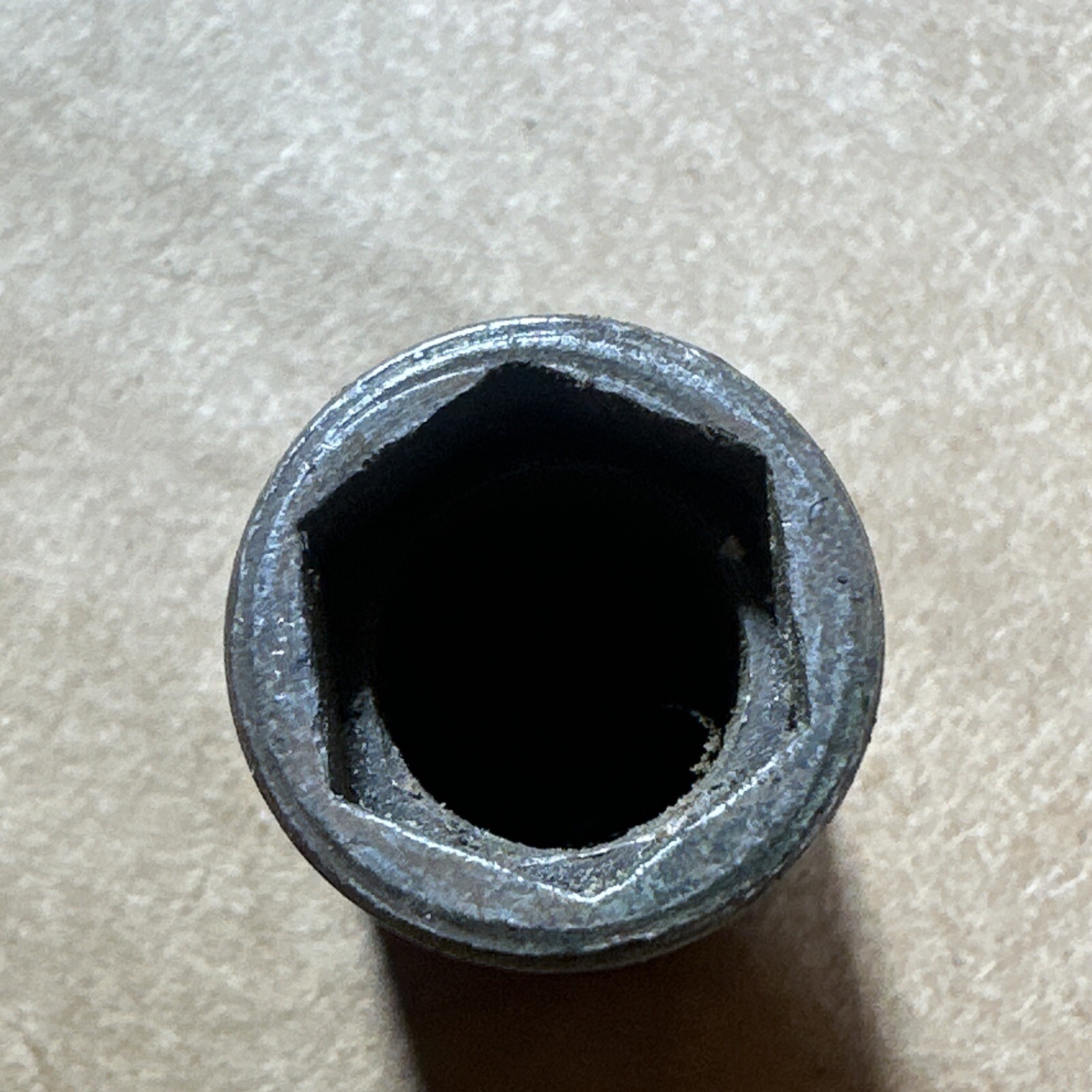 Early Snap-on Tools Industrial GM14 Socket 6 Point 7/16″ SAE 1/4” Drive USA
