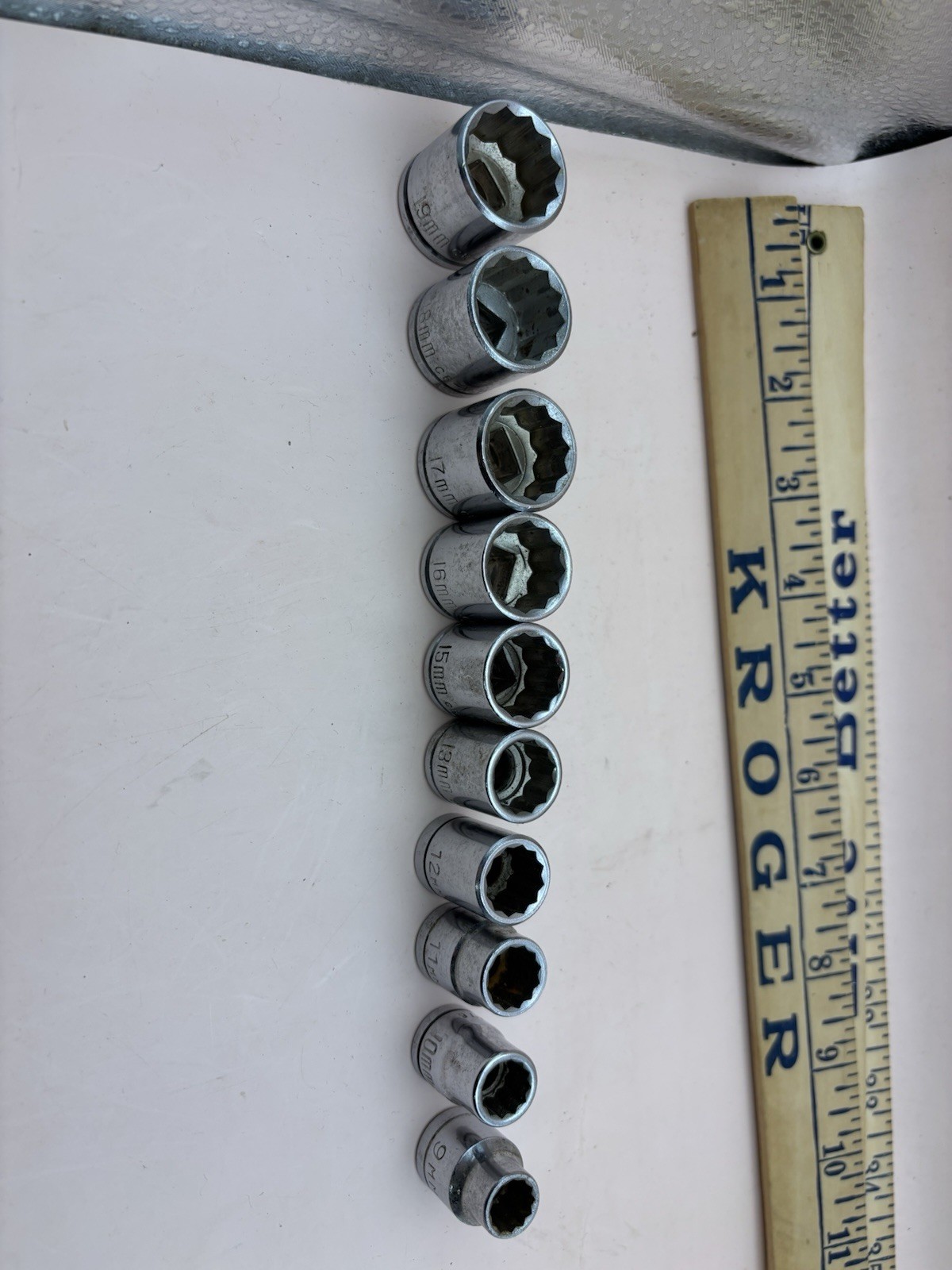 3/8 inch drive assorted metric sockets lot of 10