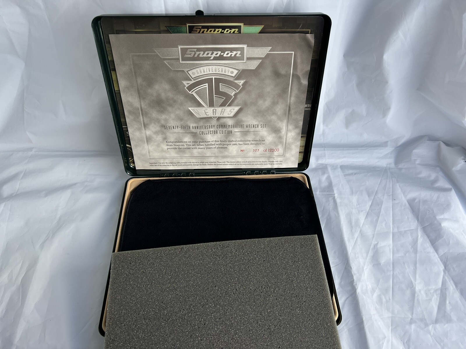 Snap on Tools 75th Anniversary Limited Edition Numbered Wrench Set 327 of 12200