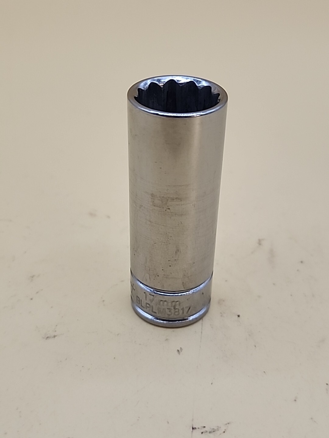 Blue-Point 3/8″ Drive 17mm Deep 12pt Metric Socket BLPLM3817 USA