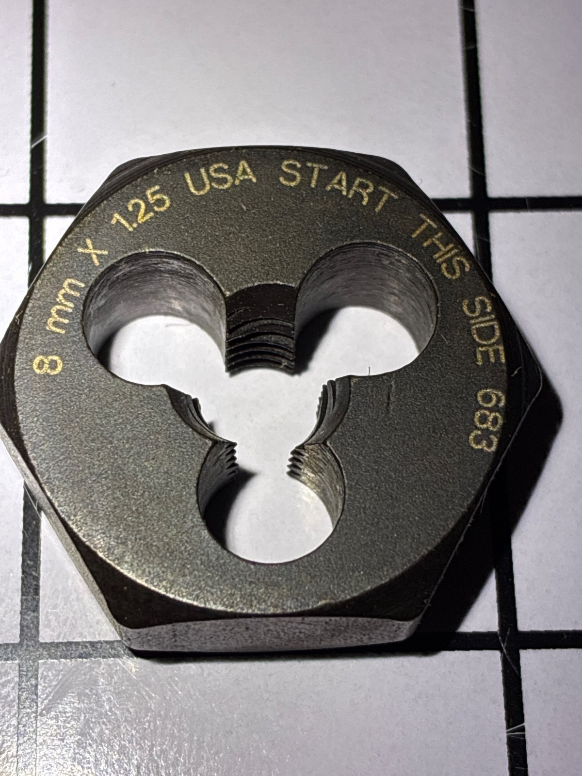 Bosch 8 Mm 1.25 X 1 In. Hex Metric Die 96328, 1609446886 discontinued