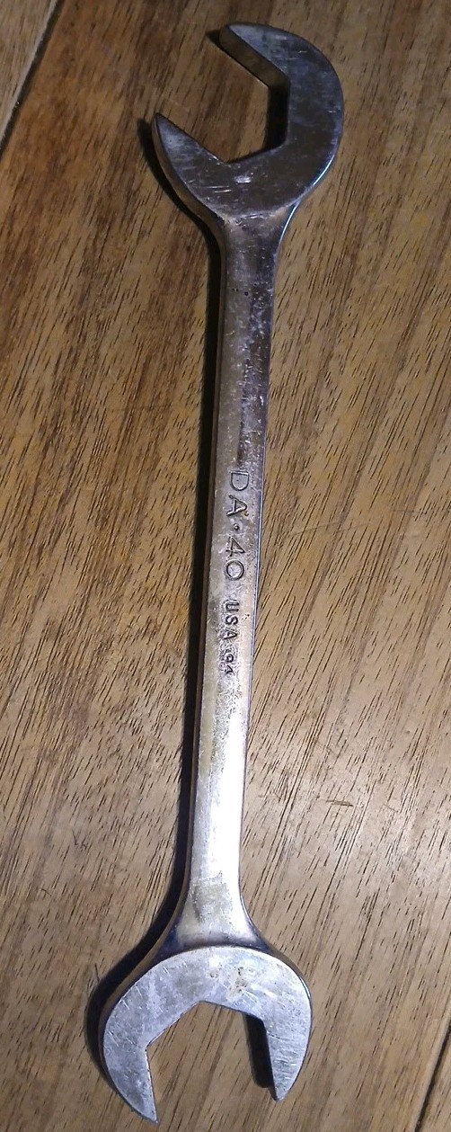 Vintage MAC Tools DASeries 5pc4‑Way AngleHead Open End Wrench Set 9/16″ to 1-3/8