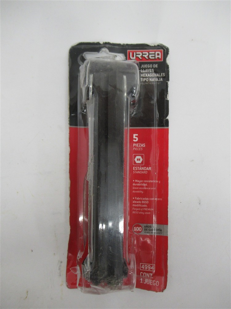 Urrea 4994 Folding Hex Key Set