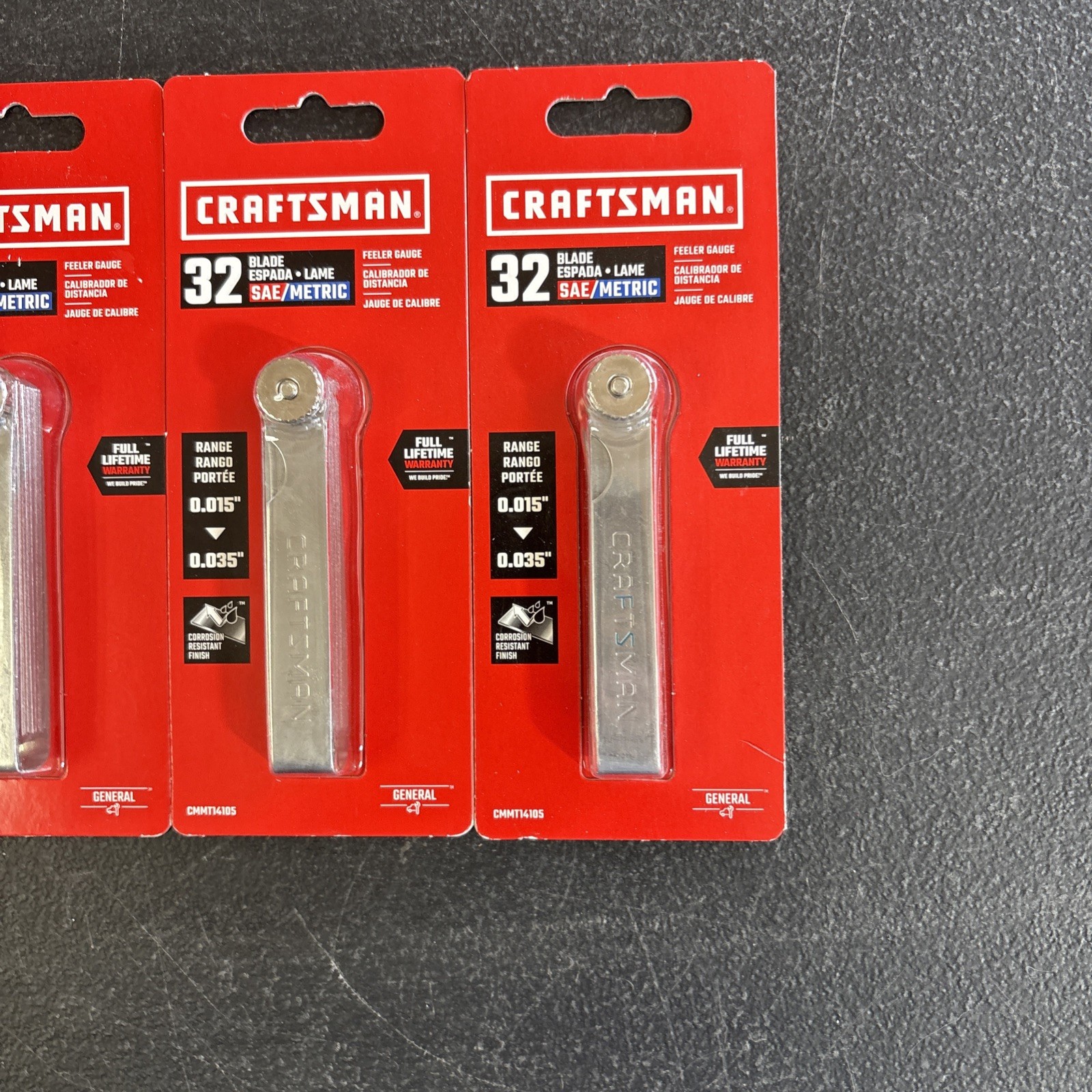 CRAFTSMAN CMMT14105 32-Blade Feeler Gauge LOT OF 8