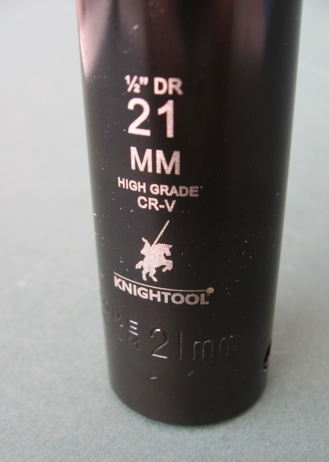 21mm 1/2″ Drive High Grade Deep Impact Socket, Metric Chrome Vanadium Steel 21mm