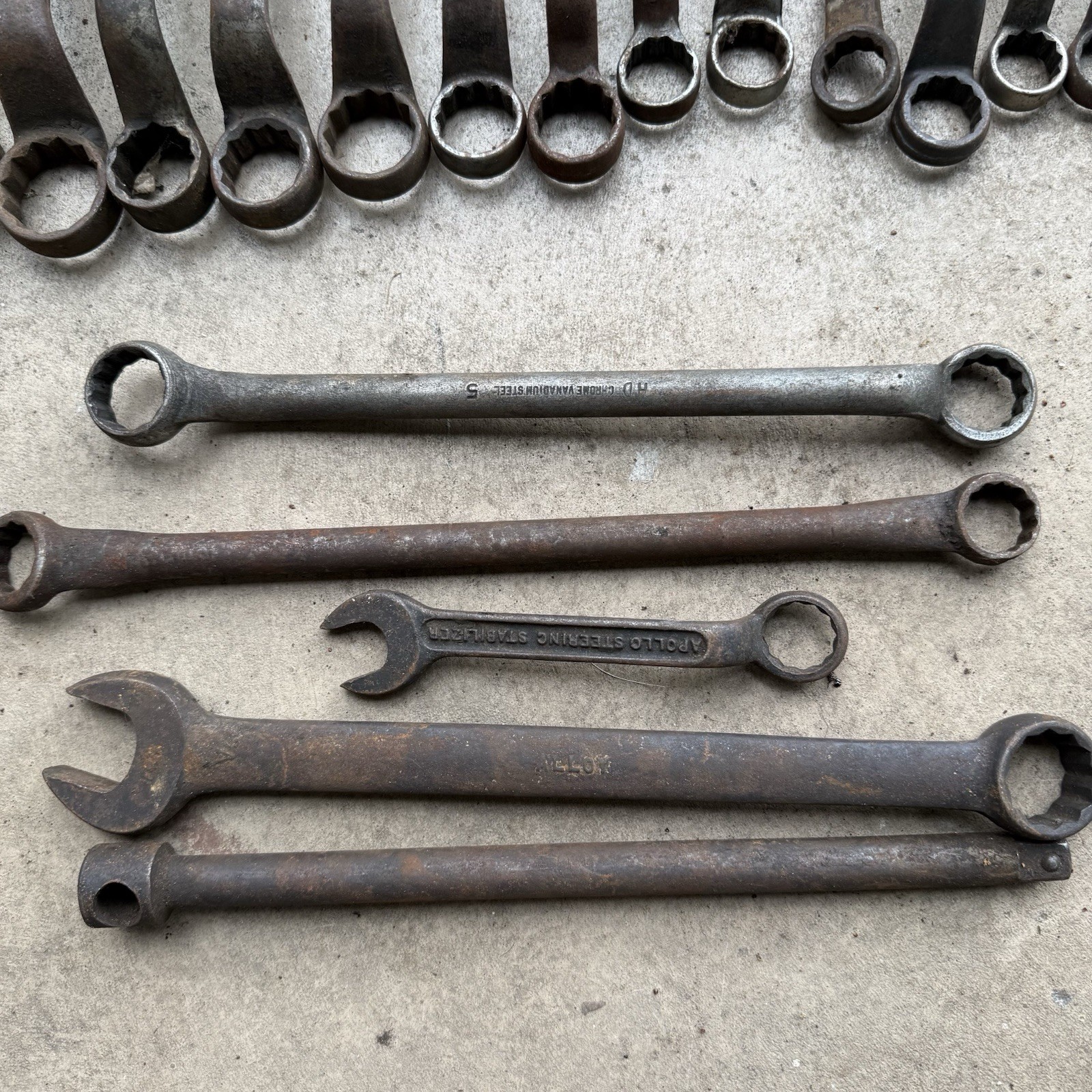 Vintage Offset Box End Wrenches (Lot Of 22) Various Brands & Sizes – Made In USA