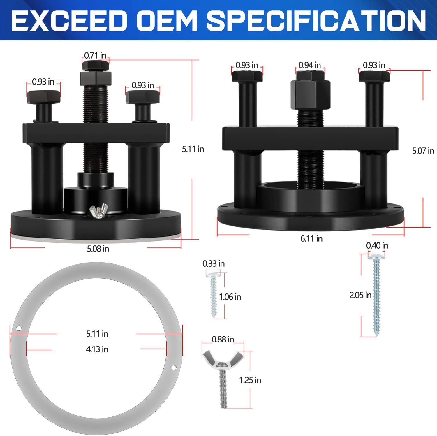 Front & Rear Crankshaft Seal Remover/Installer Tool for Detroit Diesel DD13 DD15
