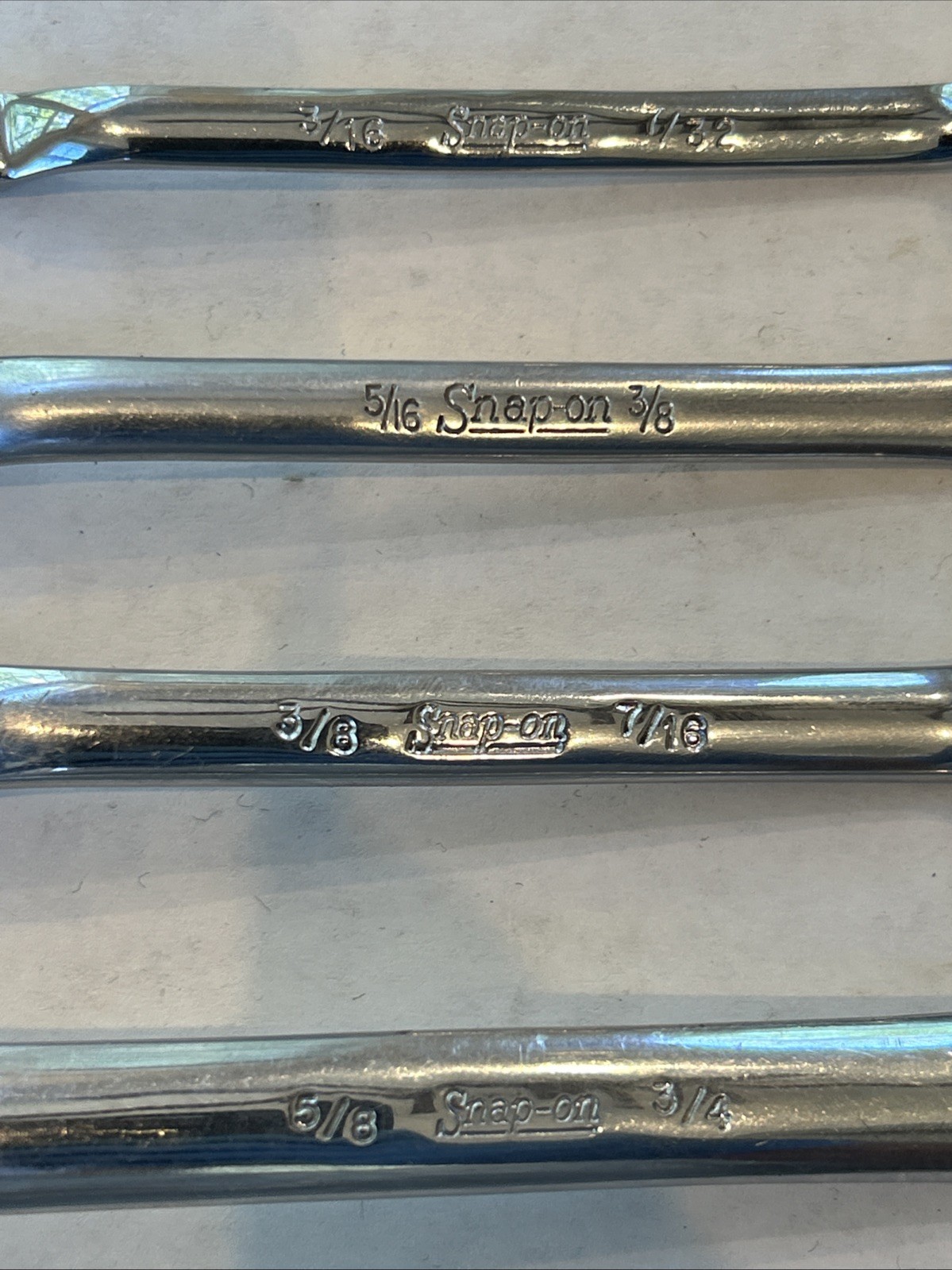 Snap-on XS2024 XS1214 XS1012 XS67 Offset 12pt Short Box End Wrenches 3/4” -3/16”