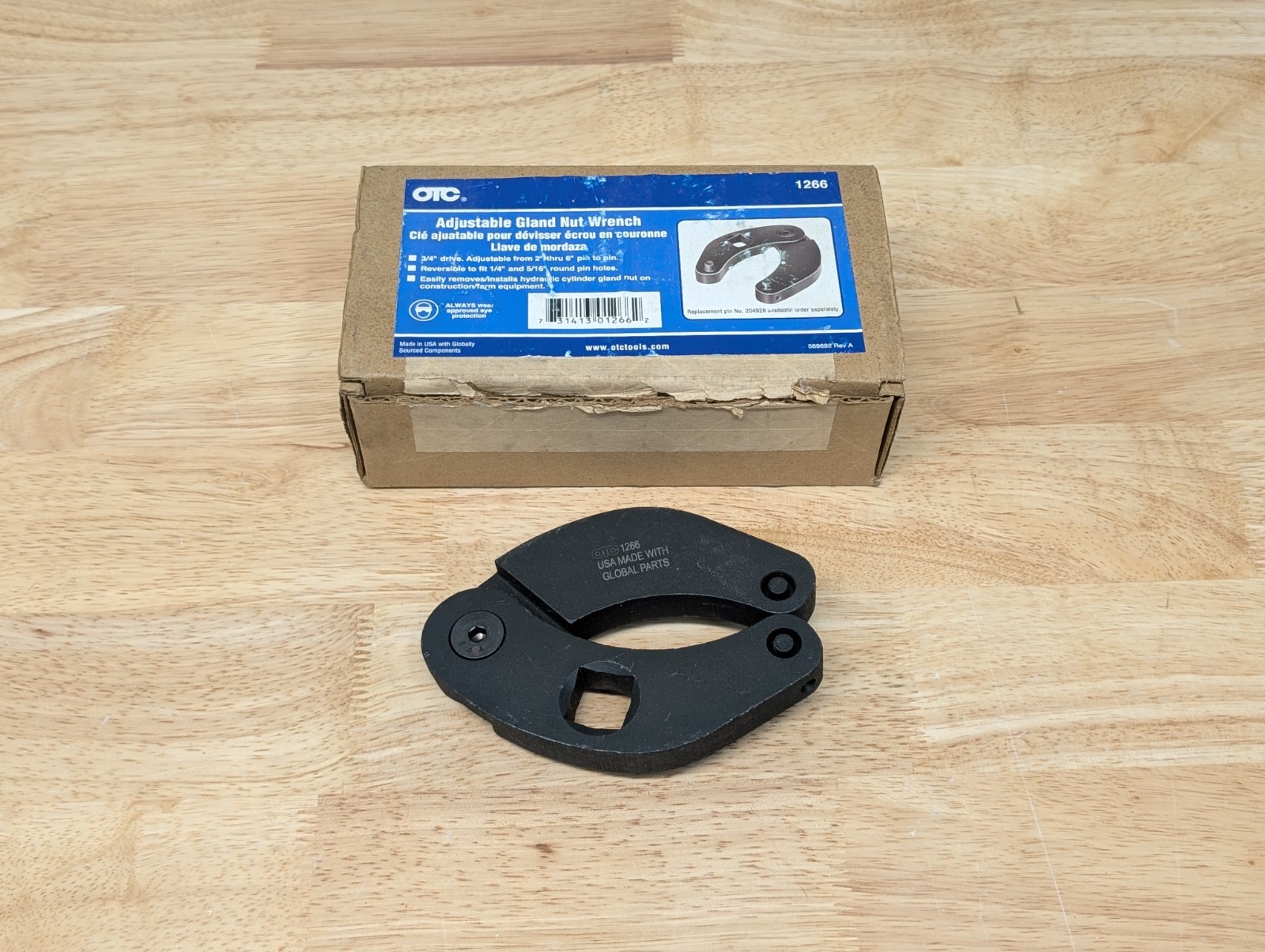 OTC 1266 Adjustable Spanner Gland Nut Wrench-3/4” Drive